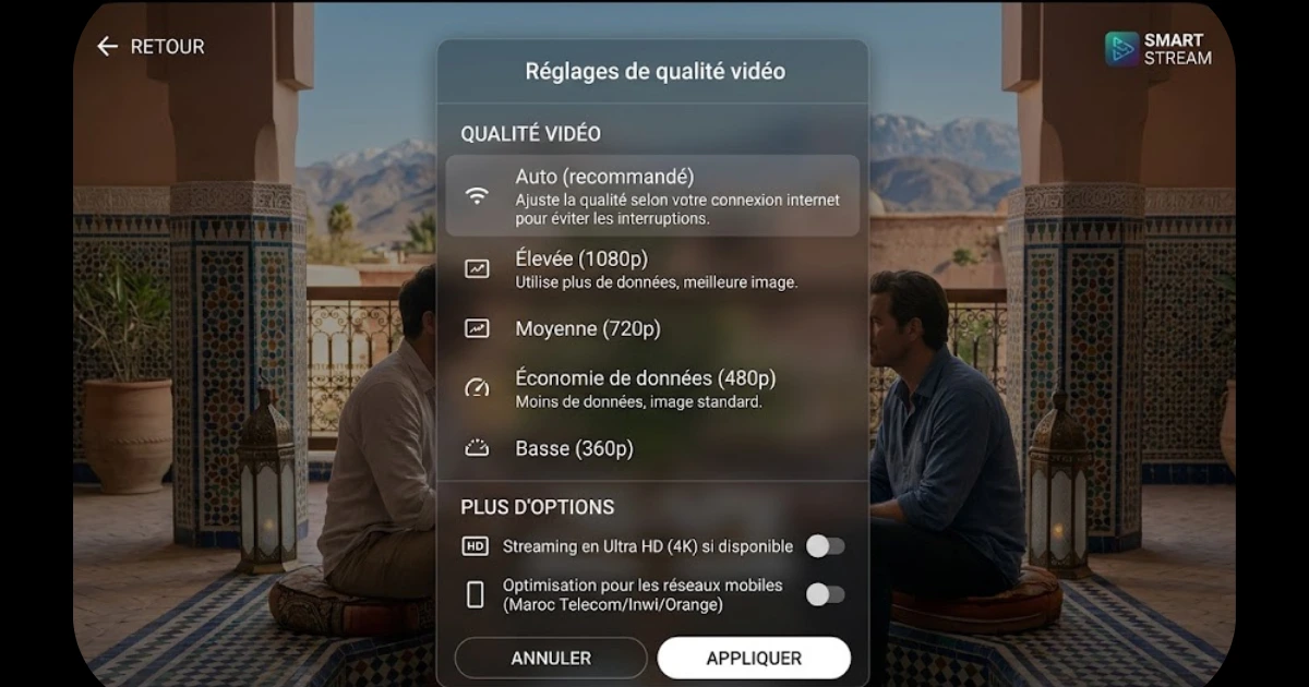 Réduire la qualité du flux IPTV pour éliminer le lag